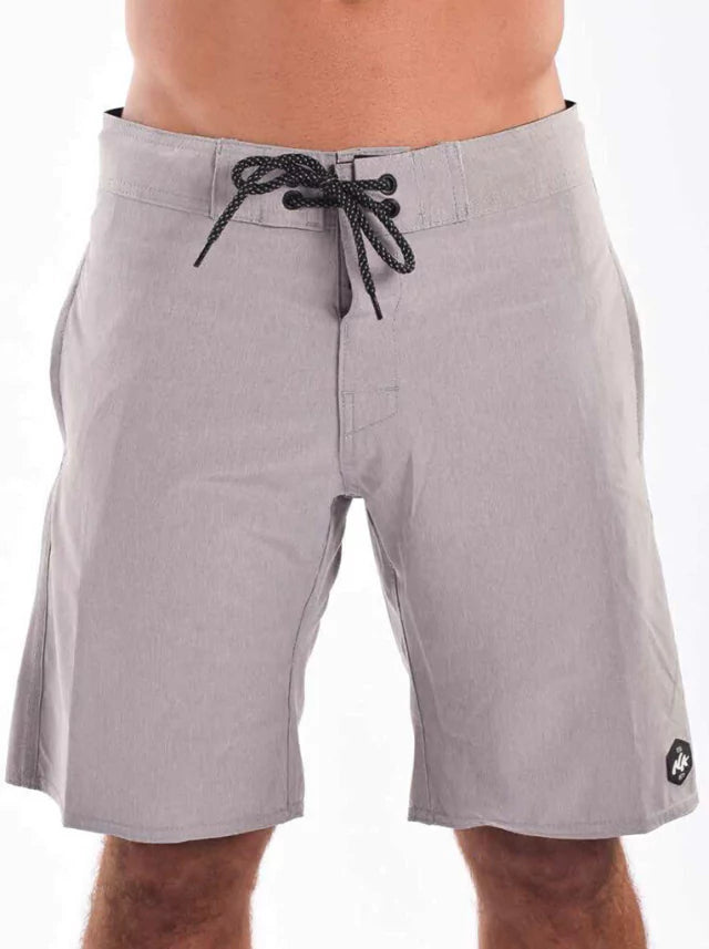 Natural Art Board Shorts with Side Pockets 18.5" Slim Fit
