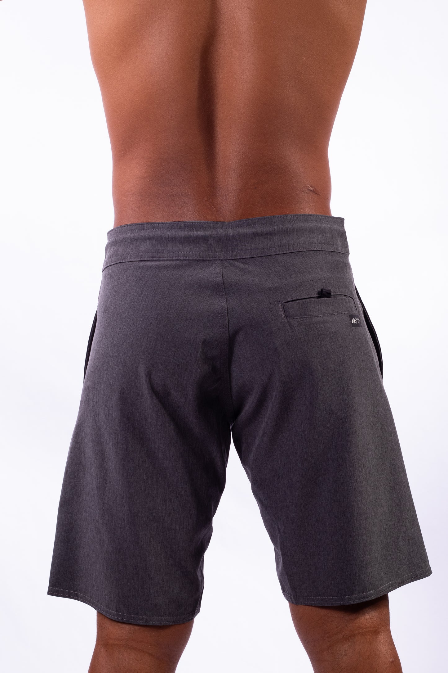 Natural Art Board Shorts with Side Pockets 18.5" Slim Fit