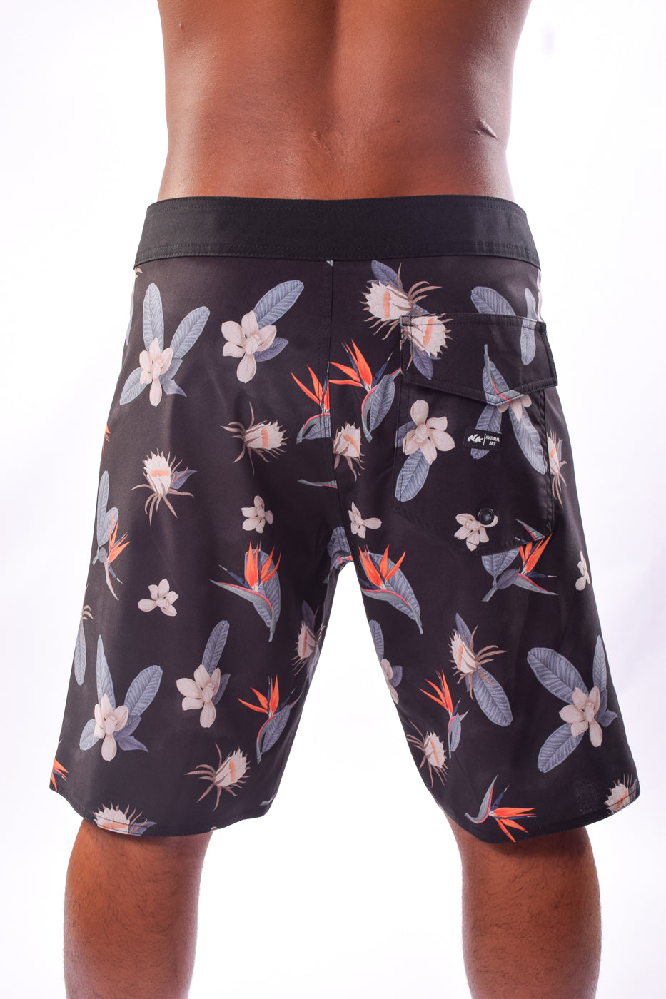 Natural Art Board Shorts Birds Paradise 20"