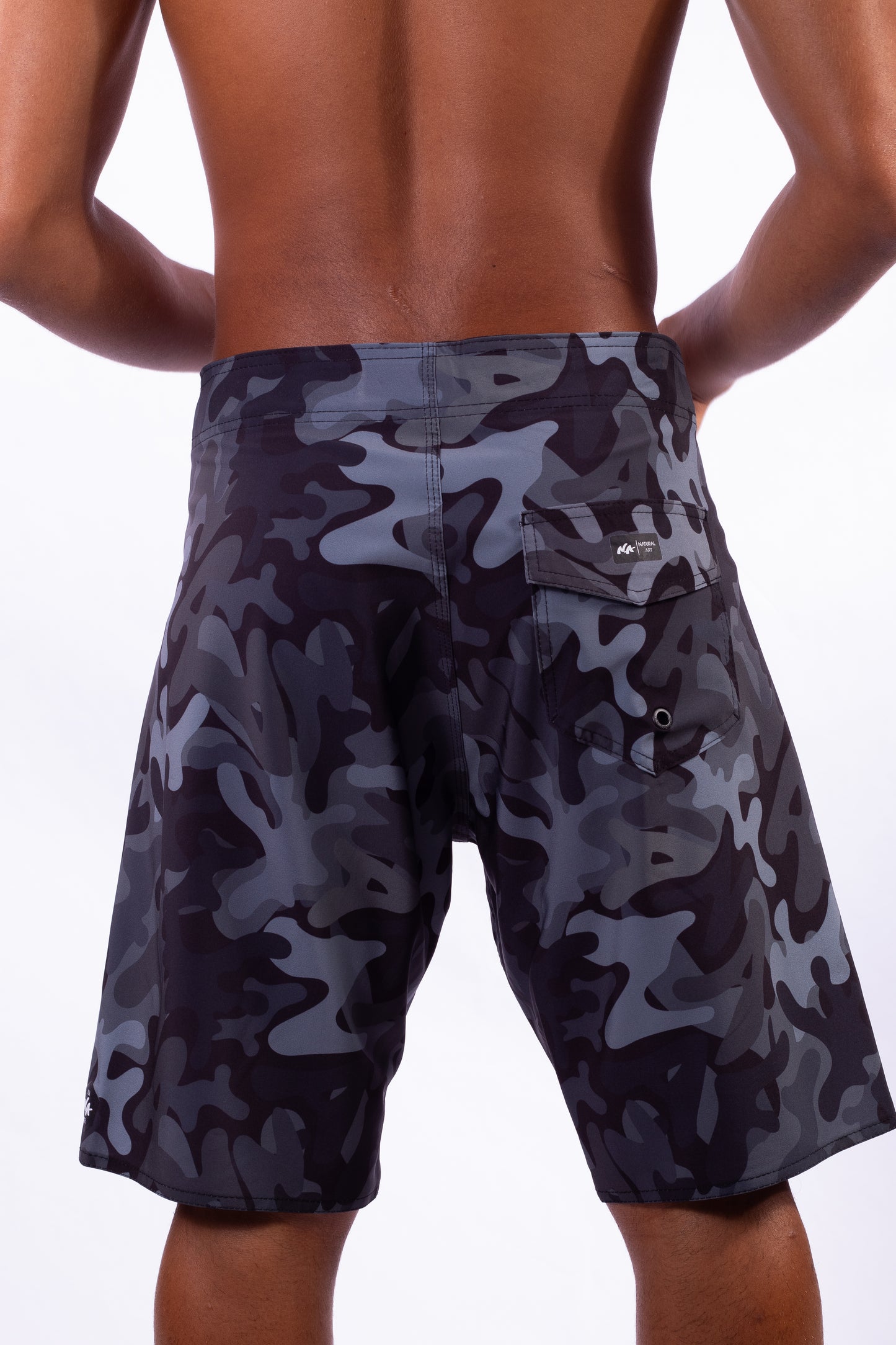 Natural Art Board Shorts Vintage 19"
