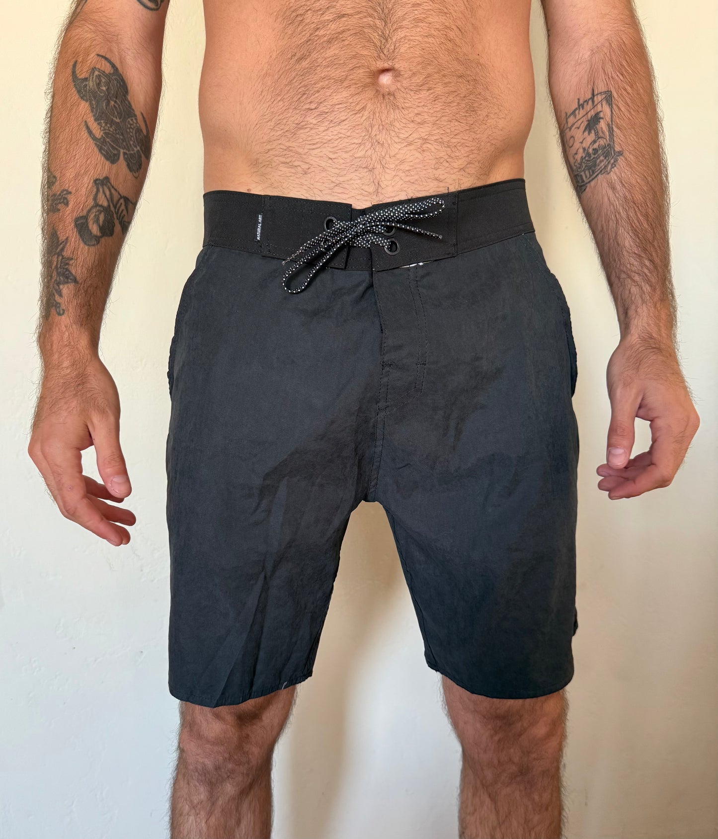 Natural Art Board Shorts Retro Classic 19"