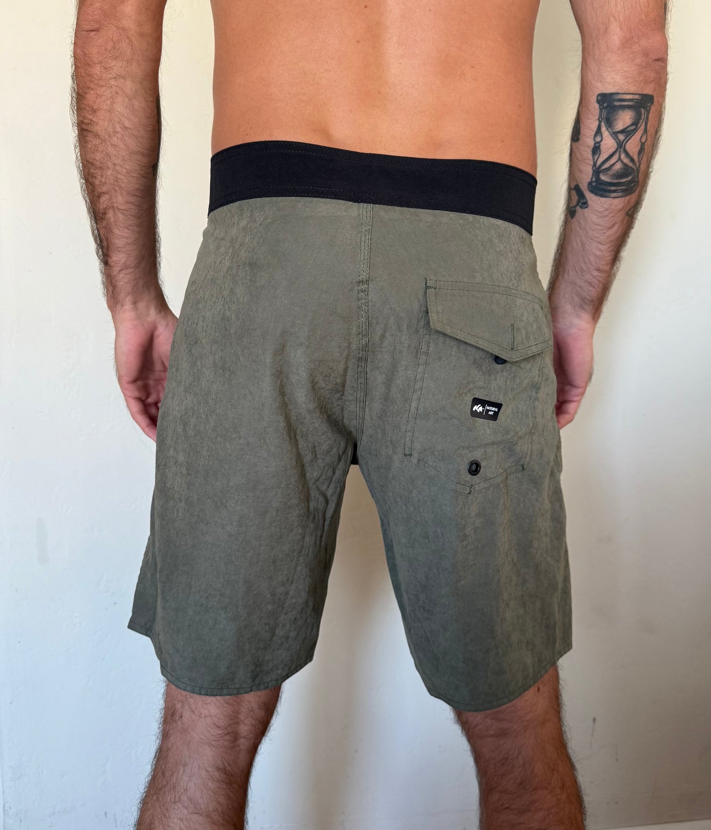 Natural Art Board Shorts Retro Classic 19"